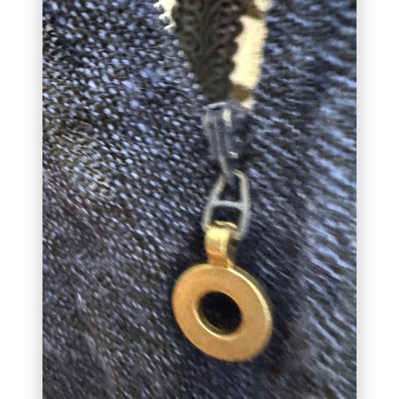 Crea Concept Navy Linen Asymmetric Tunic Top Sleeveless S/M - Picture 5 of 9